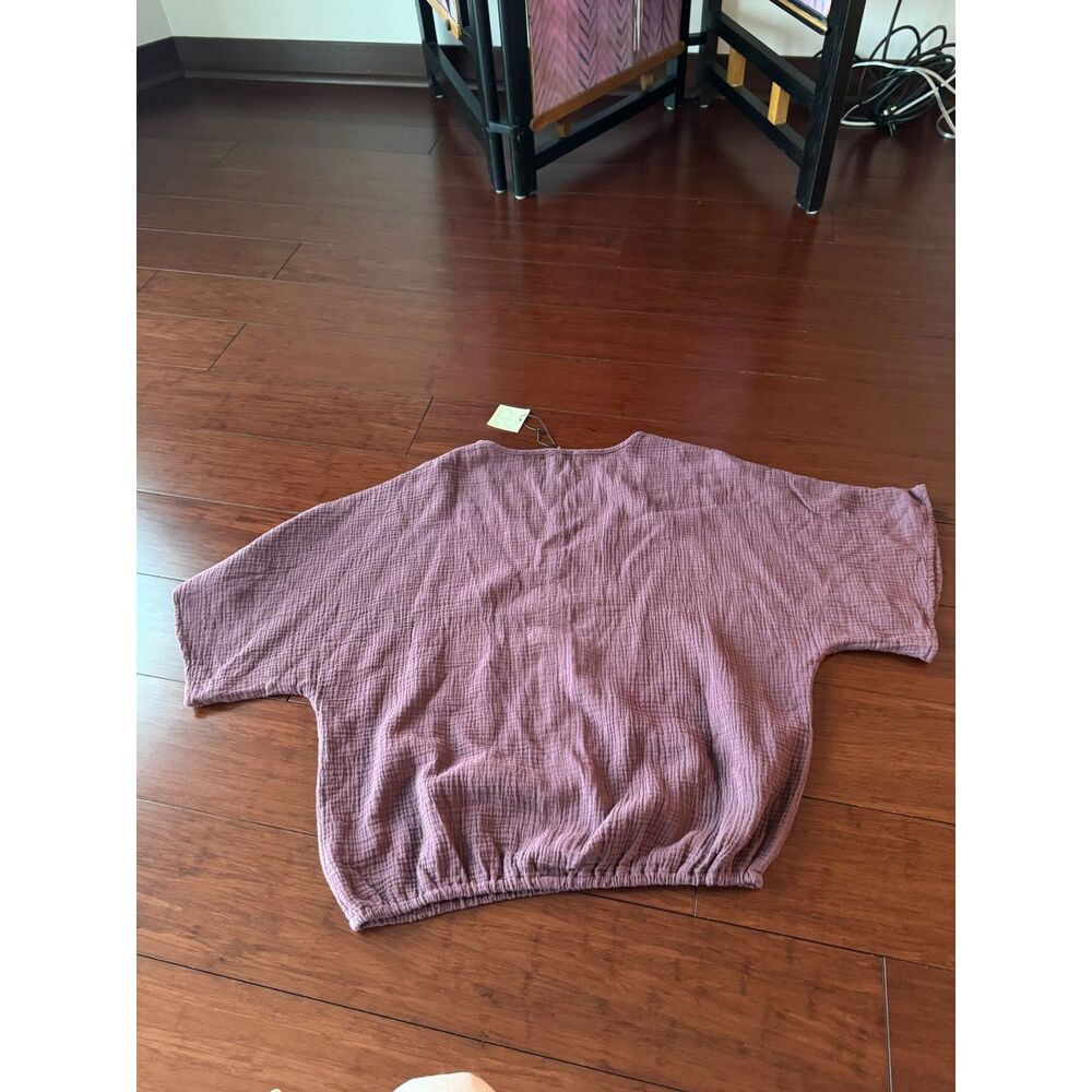Suunday Gauze Dolman Top NWT Plum - Picture 14 of 14